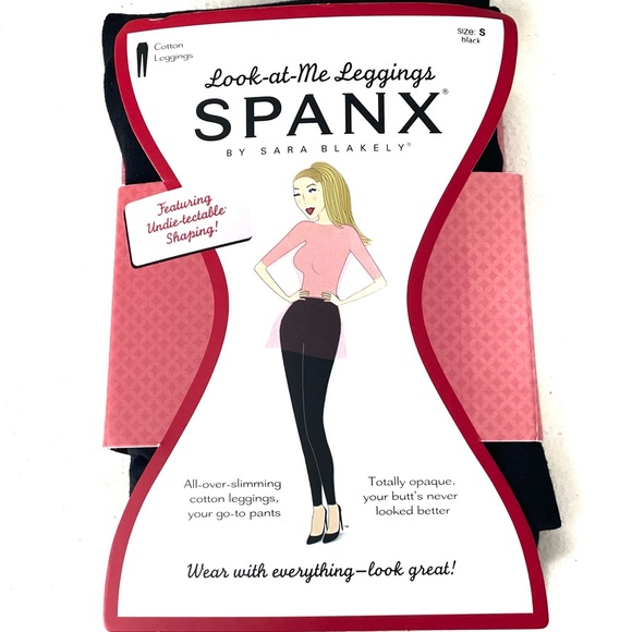 SPANX Pants - SPANX NWT LOOK AT ME NOW LEGGINGS BLACK SHAPING SMALL